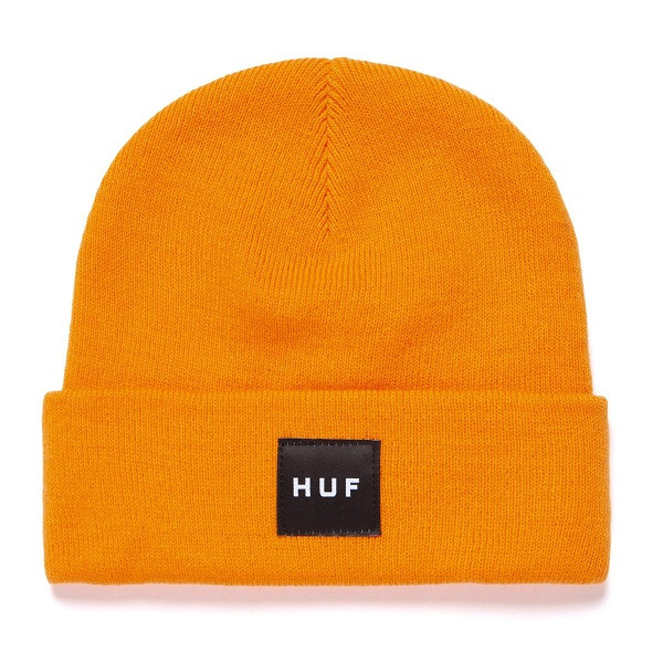 HUF Essentials Box Logo Beanie Orange HUF Essentials Box Logo Beanie Orange