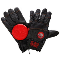 Blood Orange Leather Slide Gloves