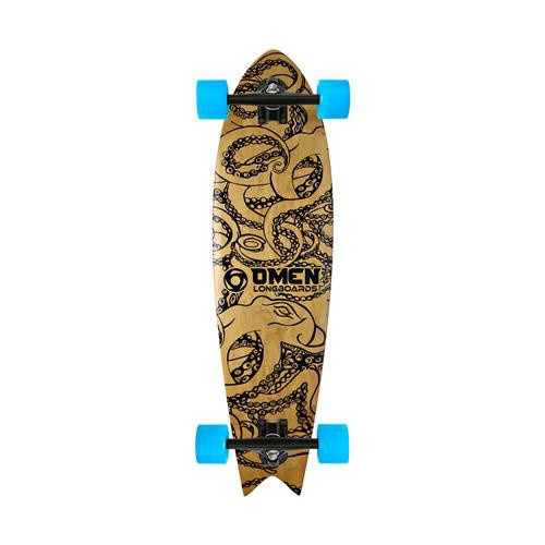 Omen Octopus 34" Swallow Tail Longboard Complete