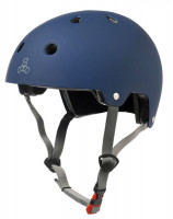 Triple Eight Brainsaver Blue Rubber Helmet