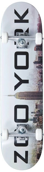 Zoo York Logo Block Fog 7'75" Skateboard Complete