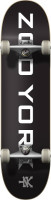 Zoo York Logo Block Black/White 8" Skateboard Complete