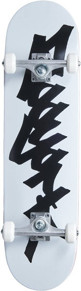 Zoo York Tag White/Black Skateboard Complete
