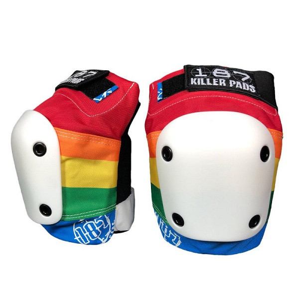 187 Killer Pads Slim Knee Pads Rainbow 187 Killer Pads Slim Knee Pads Rainbow