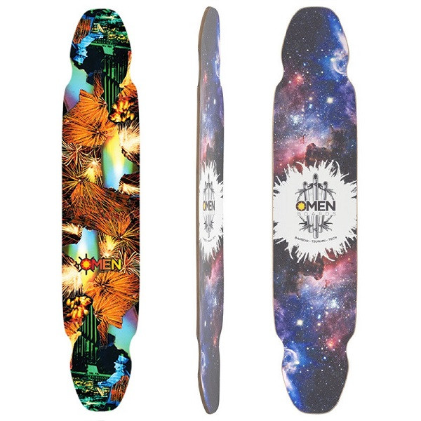 Omen Fireworks Bamboo 46" Longboard Deck