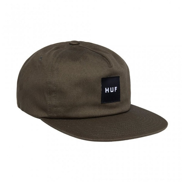 HUF Essentials Unstructured Box Snapback Olive