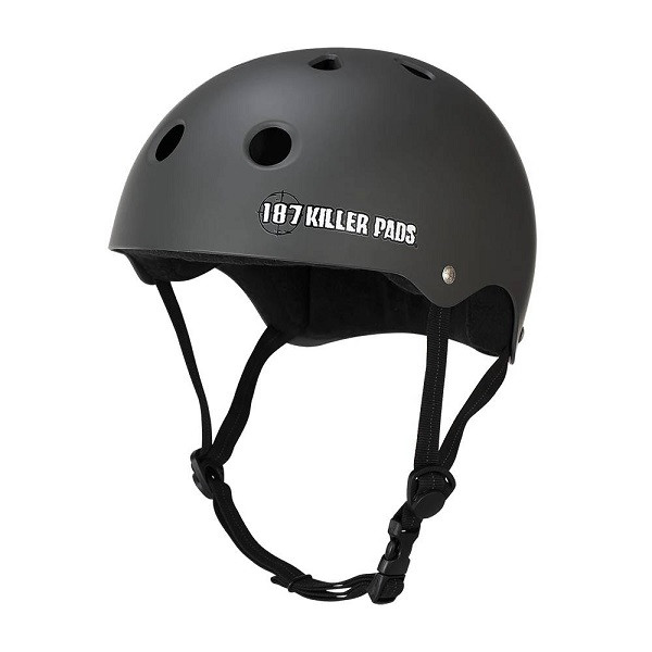 187 Killer Pads Pro Skate Sweatsaver Charcoal Matte Helmet 187 Killer Pads Pro Skate Sweatsaver Charcoal Matte Helmet